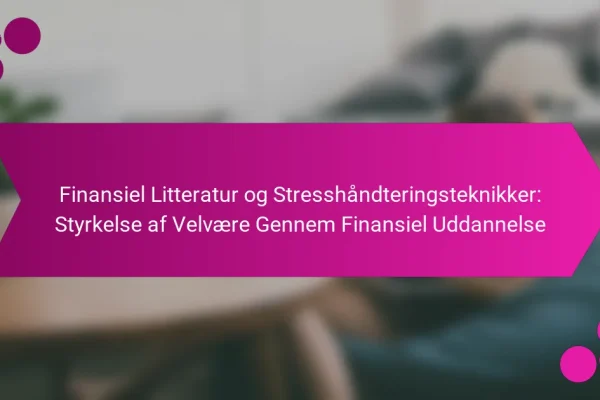 Finansiel Litteratur og Stresshåndteringsteknikker: Styrkelse af Velvære Gennem Finansiel Uddannelse