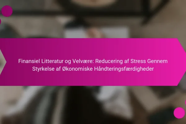 Finansiel Litteratur og Velvære: Reducering af Stress Gennem Styrkelse af Økonomiske Håndteringsfærdigheder